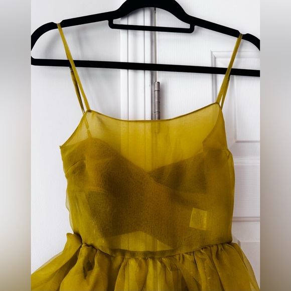 Anthropologie Oh Seven Days Organza Sheer Midi Dress, Size XS - Picture 5 of 13